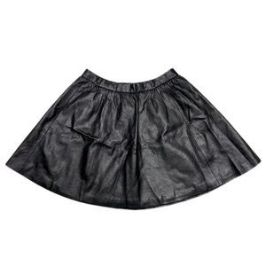 Divided Black Faux Leather Skirt
